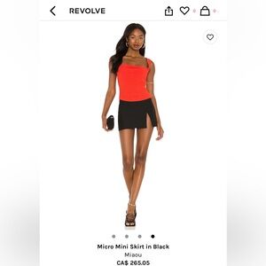 Miaou Micro Mini Skirt (M)